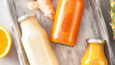 Immunity Booster: Ginger, Apple, Orange & Turmeric Juice