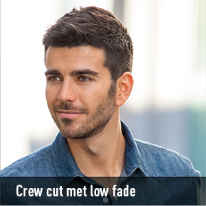 Crew cut met low fade
