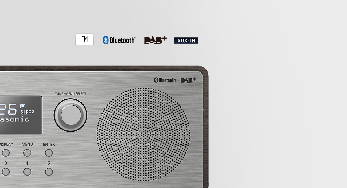 Supports a variety of
music sources