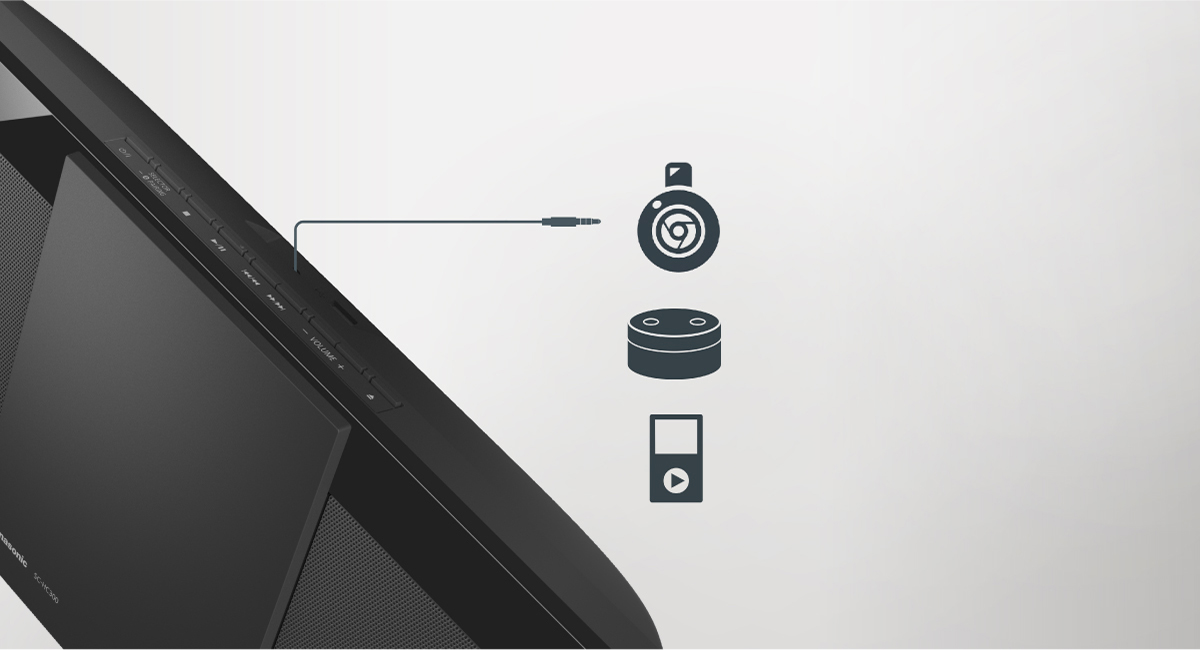 AUX-IN Auto Play for
audio devices &
streaming devices