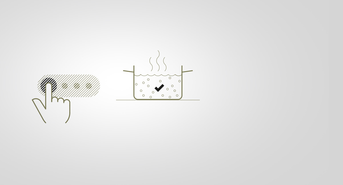 Slider Control – cooking at the touch of a button