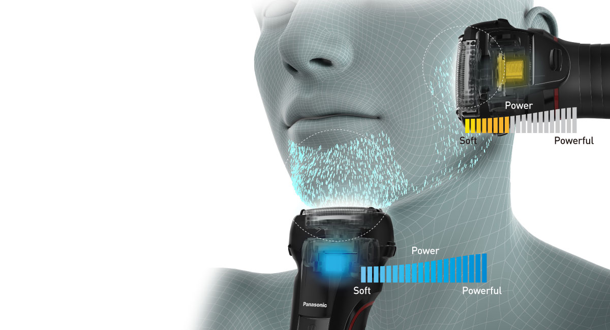 Reduce skin irritation
with shaving sensor