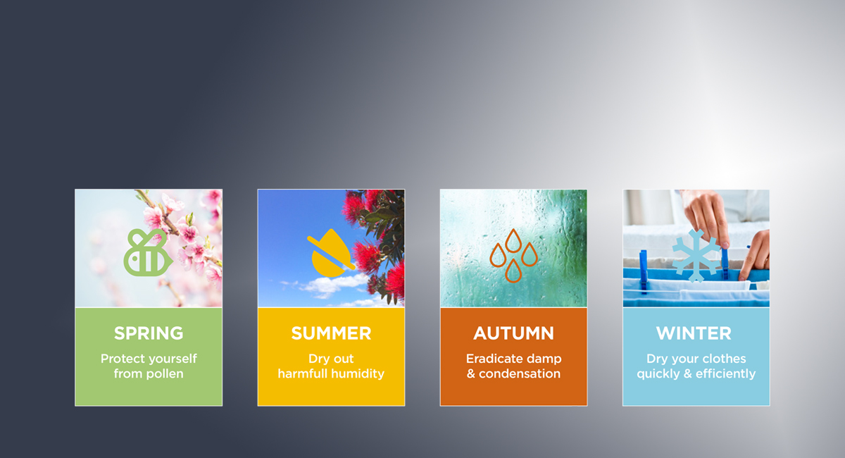 Clean, dry air all year round