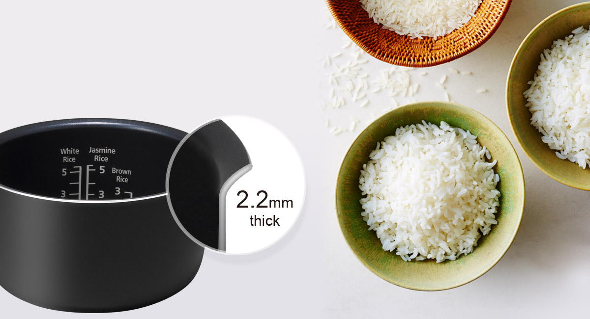 Thicker pan for better heat distribution