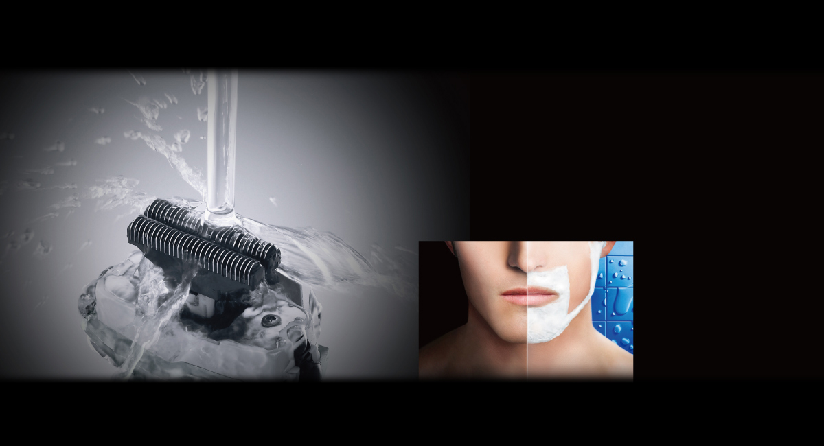 Clean, Refreshing Shaving100% Waterproof / Wet & Dry Operation