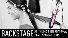Backstage at the Miss International 2015