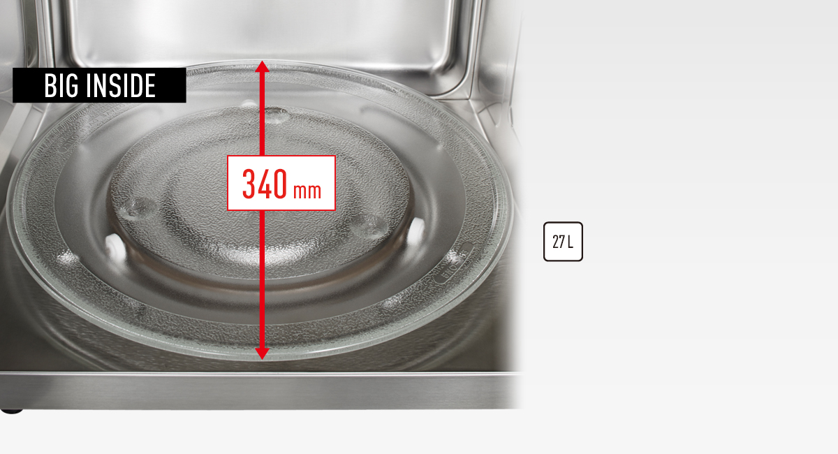 Större tillagningsyta