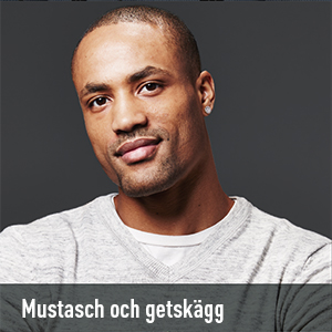 Mustasch och getskägg