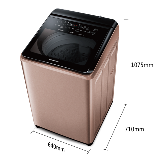 智能聯網變頻系列 直立式溫水洗衣機<br />NA-V170NM / NA-V170NMS商品圖 : 玫瑰金