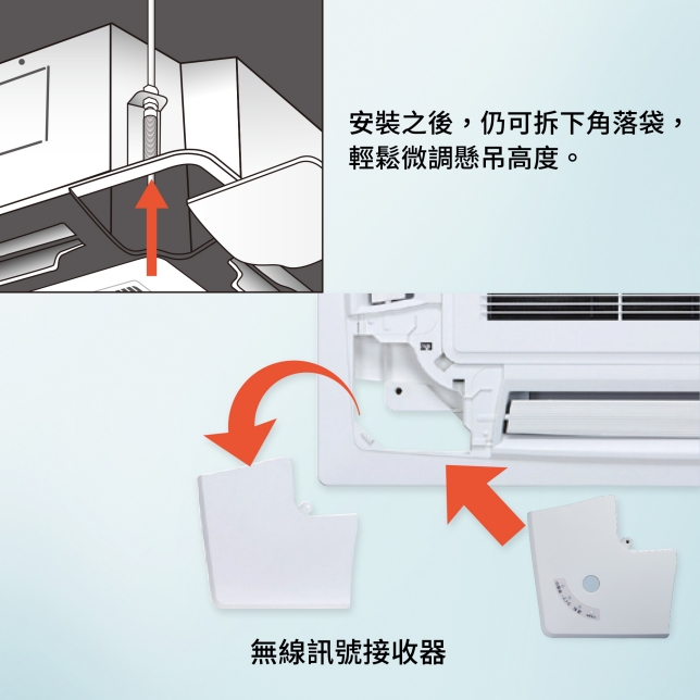 輕鬆微調機身懸吊高度