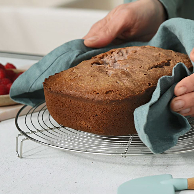 Almond Cake with Raspberries and white chocolate See more