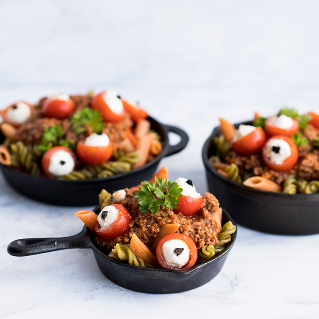 Spooky Eyeball Pasta See more