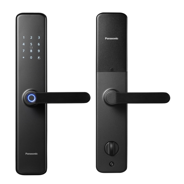 KHÓA THÔNG MINH PANASONIC TAY GẠT MÀU ĐEN NHÁM ELAA1102G-VN