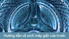 Hướng dẫn vệ sinh máy giặt cửa trước