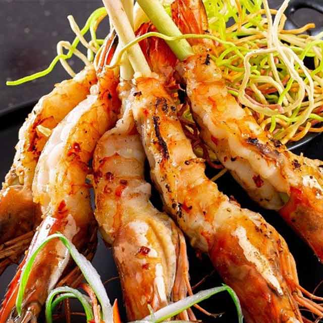 TÔM XIÊN XẢ NƯỚNG See more