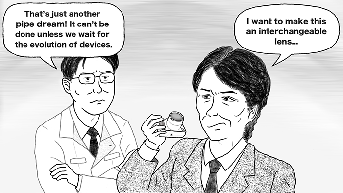 Section 2: Aiming for an SLR camera that anyone could use