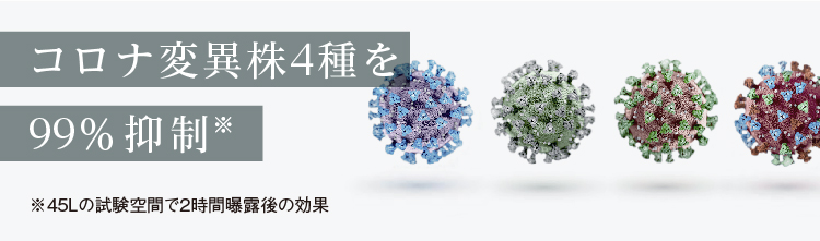 リンク：コロナ変異株4種を99%抑制