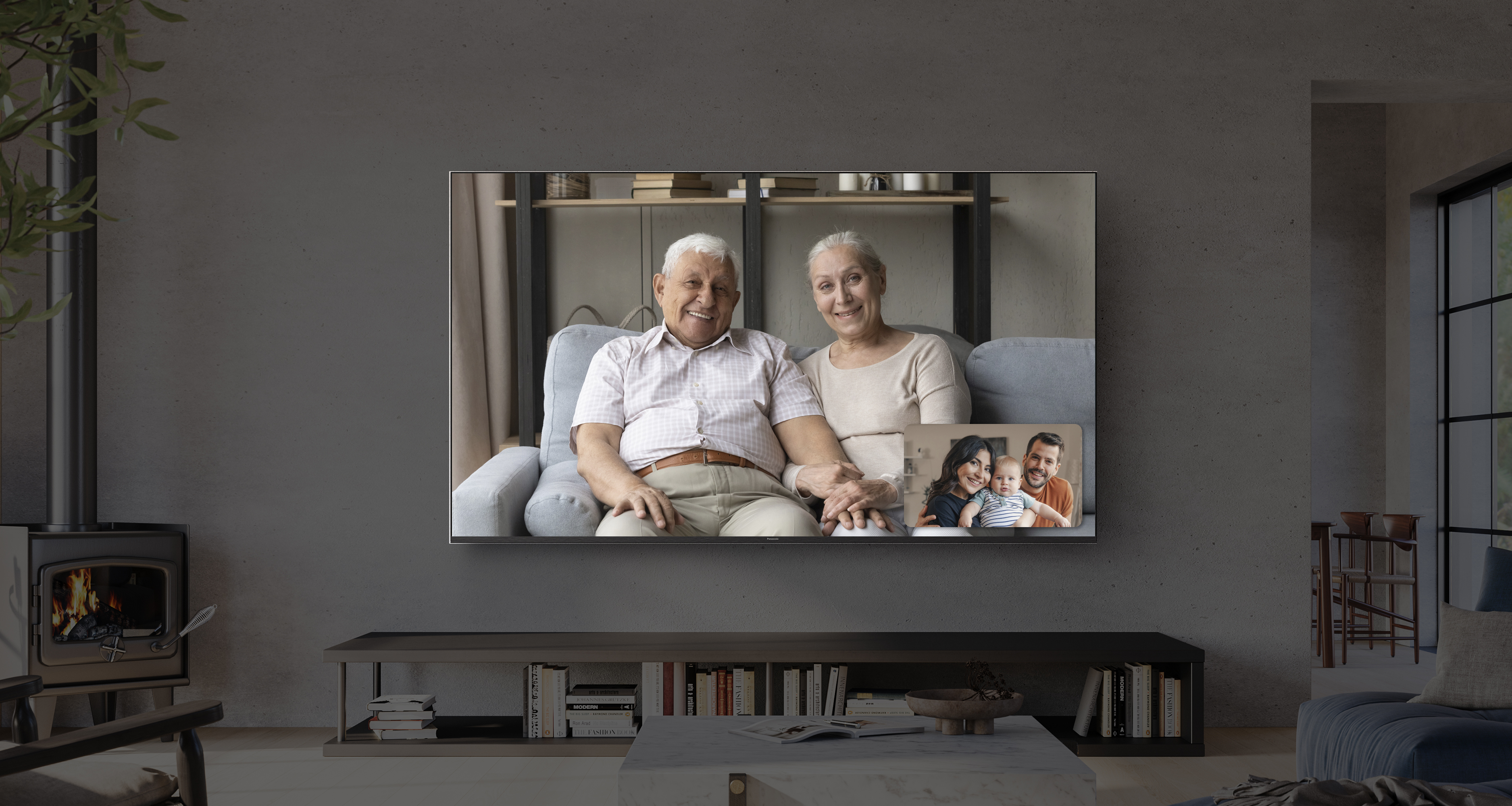 Dołącz do rozmowy wideo ze swojego telewizora.