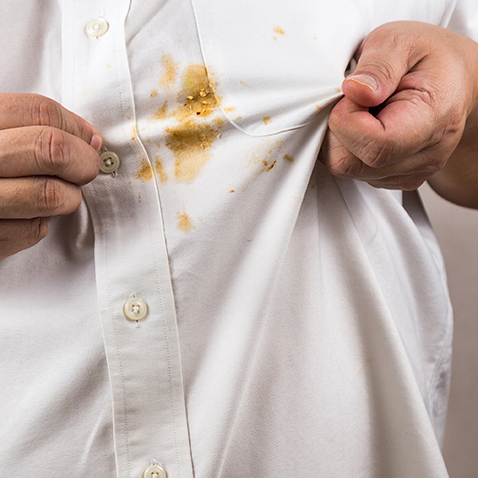 Image of stained clothes