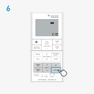 Press “Cancel” to return to main display. The location information is now set.