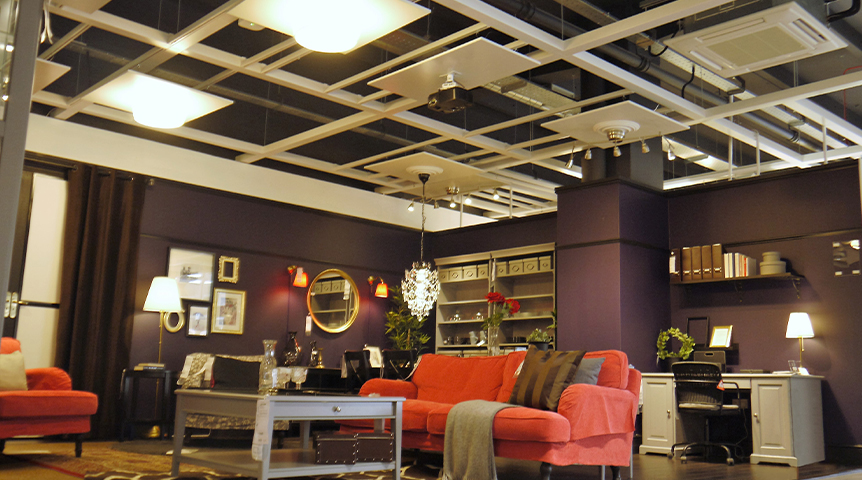 An image of an IKEA click and collect store