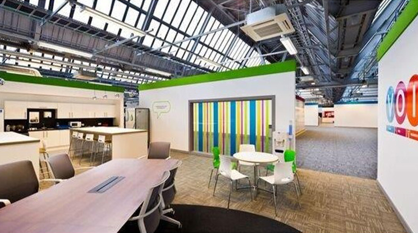 An image of an interior at CAPITA new call centre