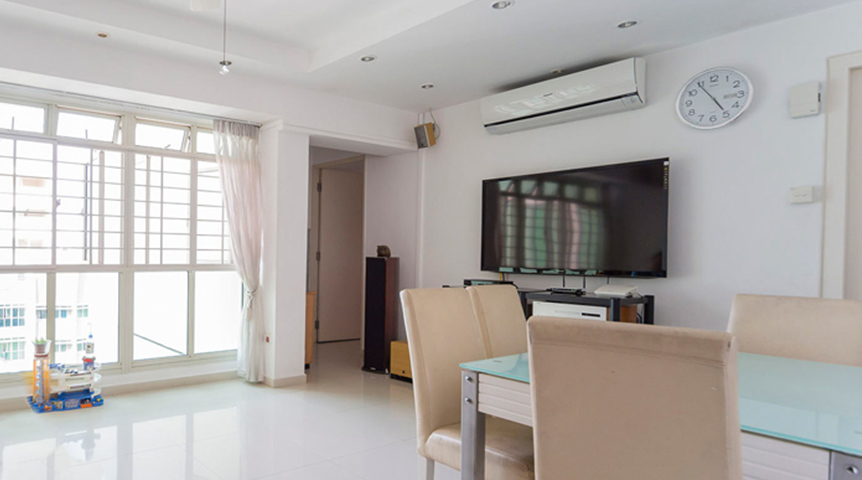 An image of a room installed with a Panasonic wall mounted air conditioner