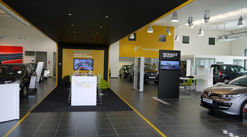 An image of Renault-Nissan dealer interior