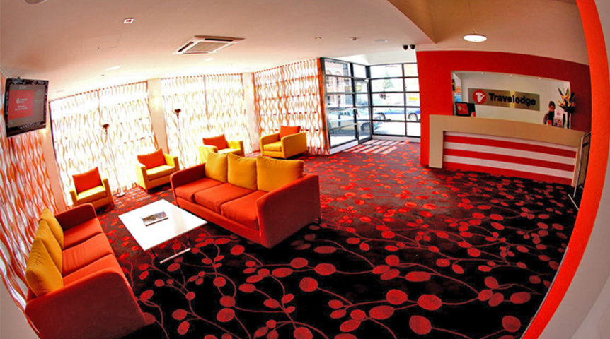An image of a reception in Travelodge Hotel 