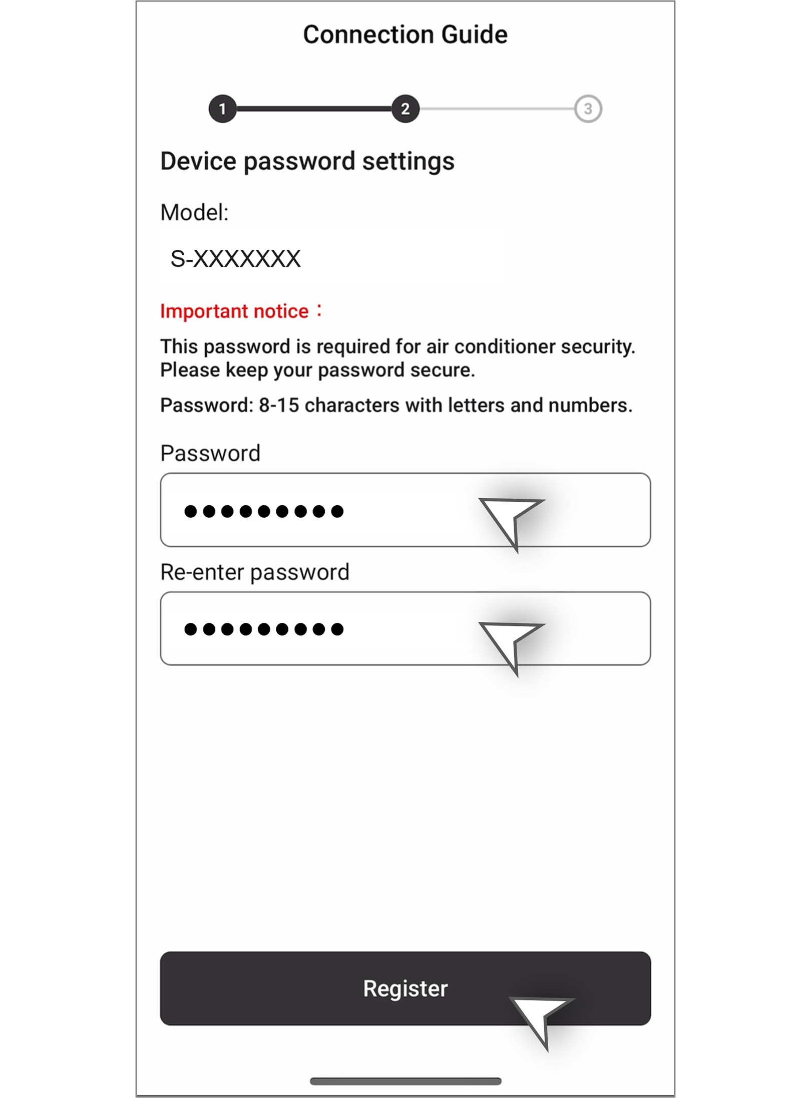 Add New User (Wired Remote Controller)