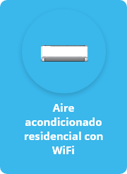 Imagen de un equipo de aire acondicionado de pared con wireless LAN integrada