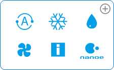 Íconos de varios modos de operación