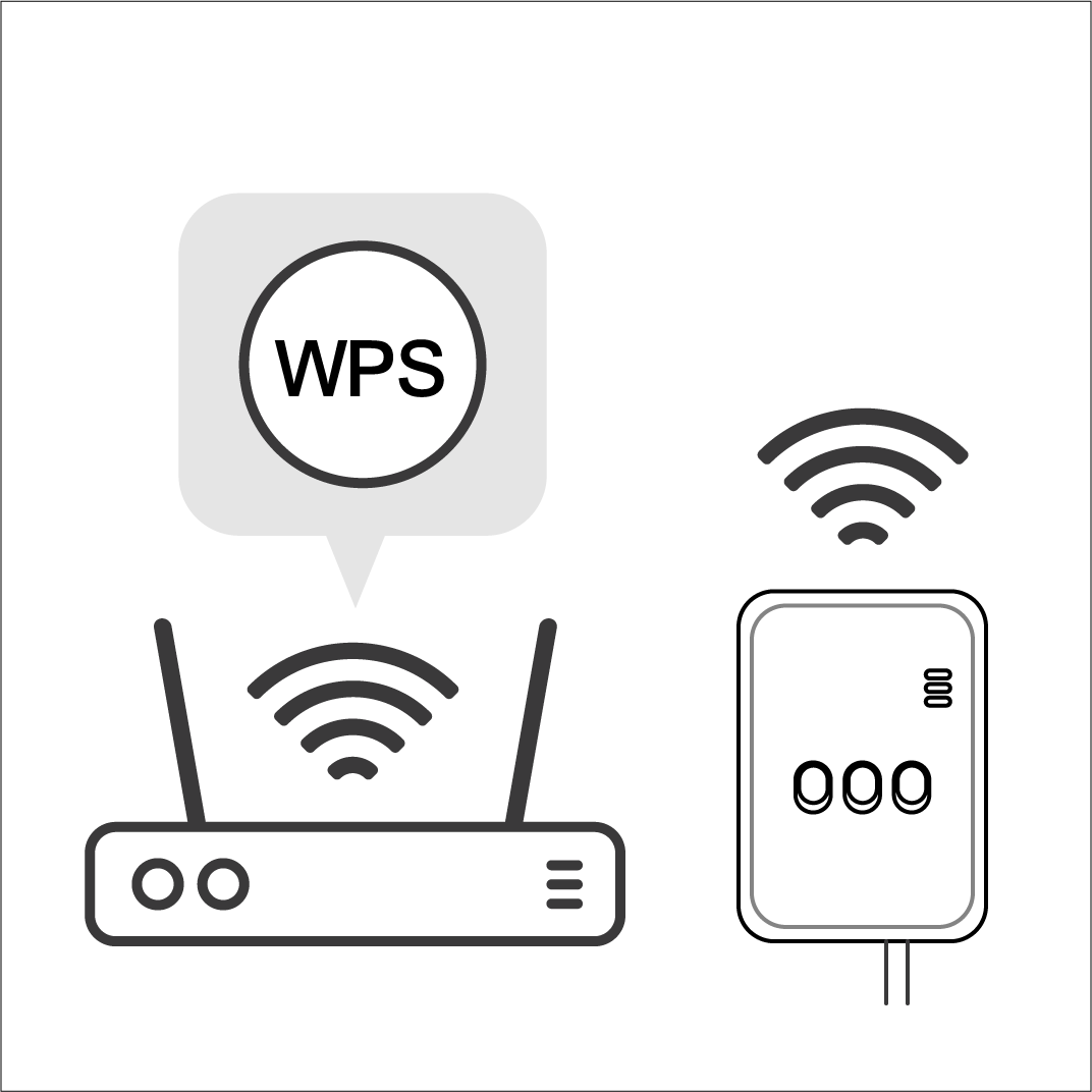 Wireless mode setting with WPS button