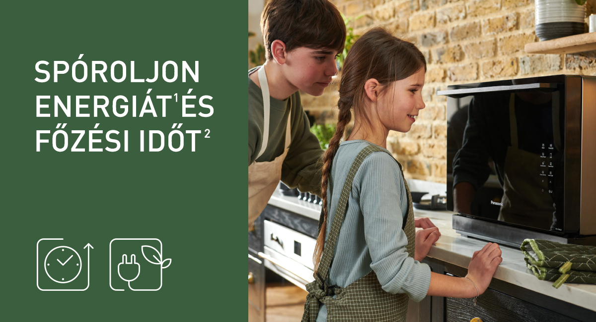 Fékezze meg a villanyszámlája növekedését Panasonic inverteres kombinált mikrózó sütővel