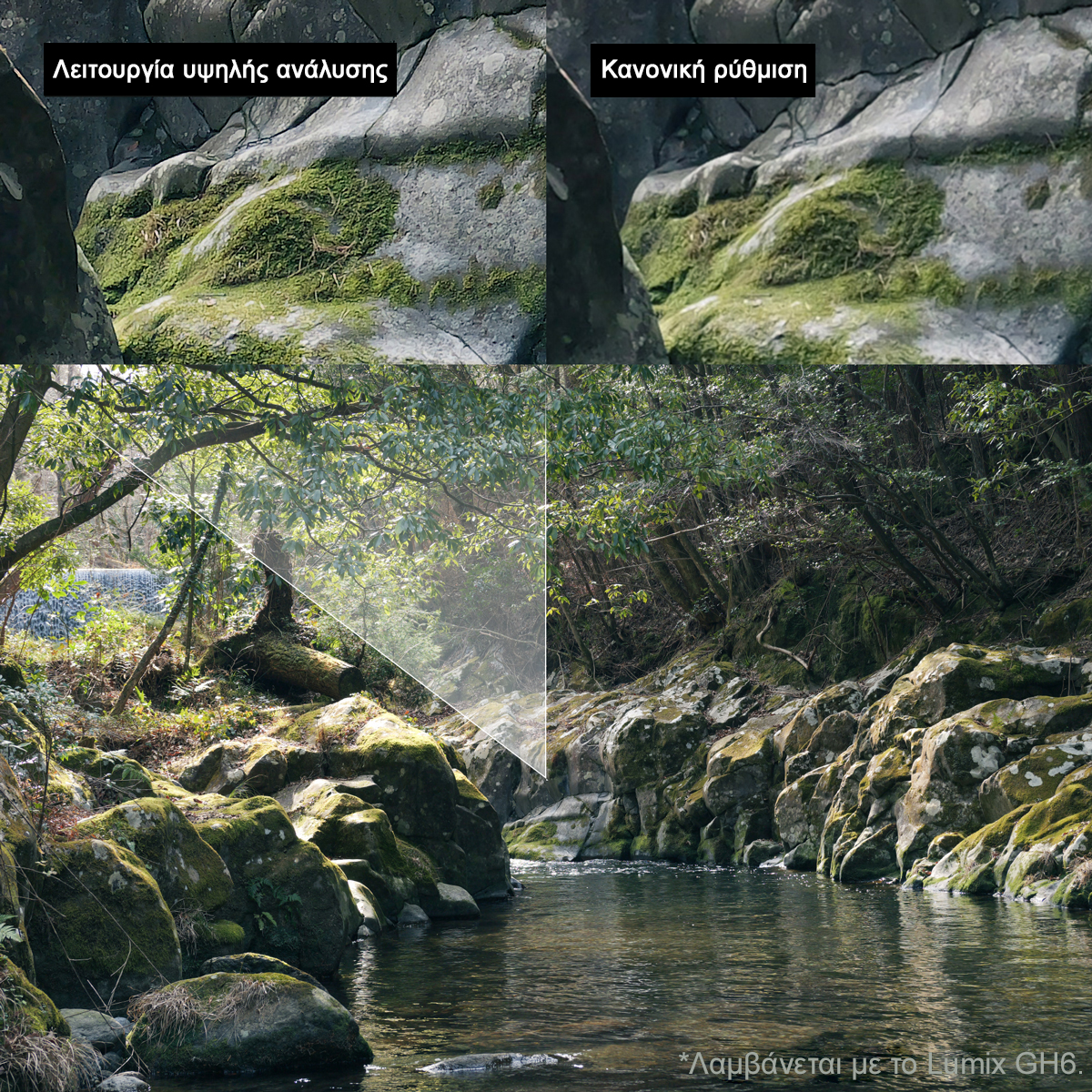 Λειτουργία χειροκίνητης λήψης υψηλής ανάλυσης 100MP