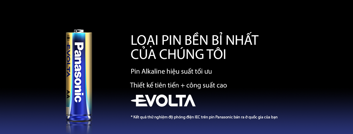 Pin EVOLTA - Loại pin Alkaline bền bỉ nhất 