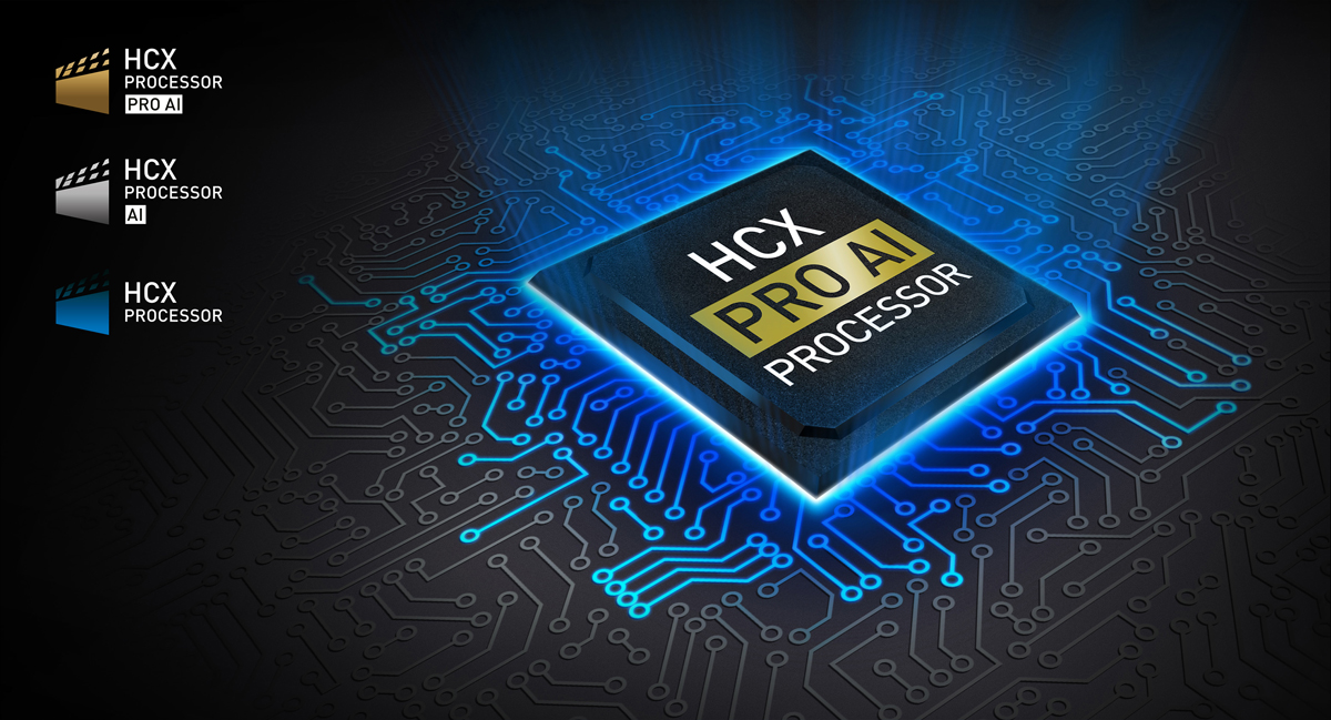 Vår HCX processor-familj skapar en äkta ljud- och bildupplevelse med korrekt färg-, kontrast- och detaljåtergivning – helt enligt speltillverkarens vision
