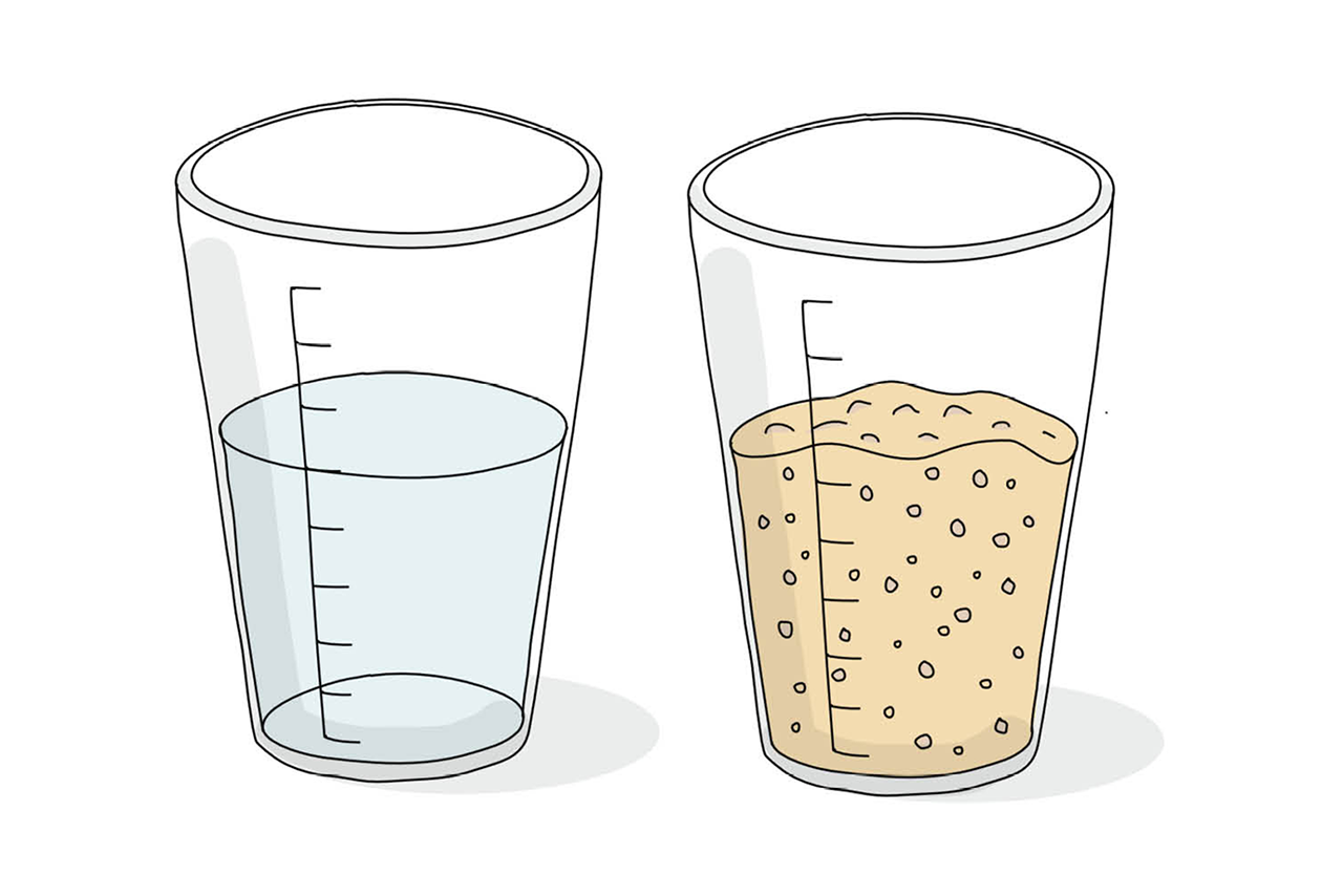 O pão não cresceu bem