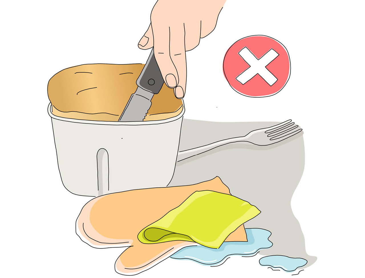 O que fazer se o pão ficar preso ao recipiente