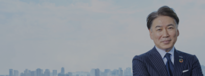 A linked image to "Message from the president" page.