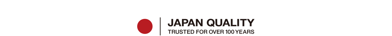 Logo: Japan Quality—Trusted for over 100 years.