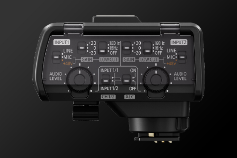 XLR-mikrofonisovitin DMW-XLR1 (myydään erikseen)