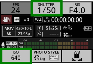 Videokuvausta tukevat näyttötilat