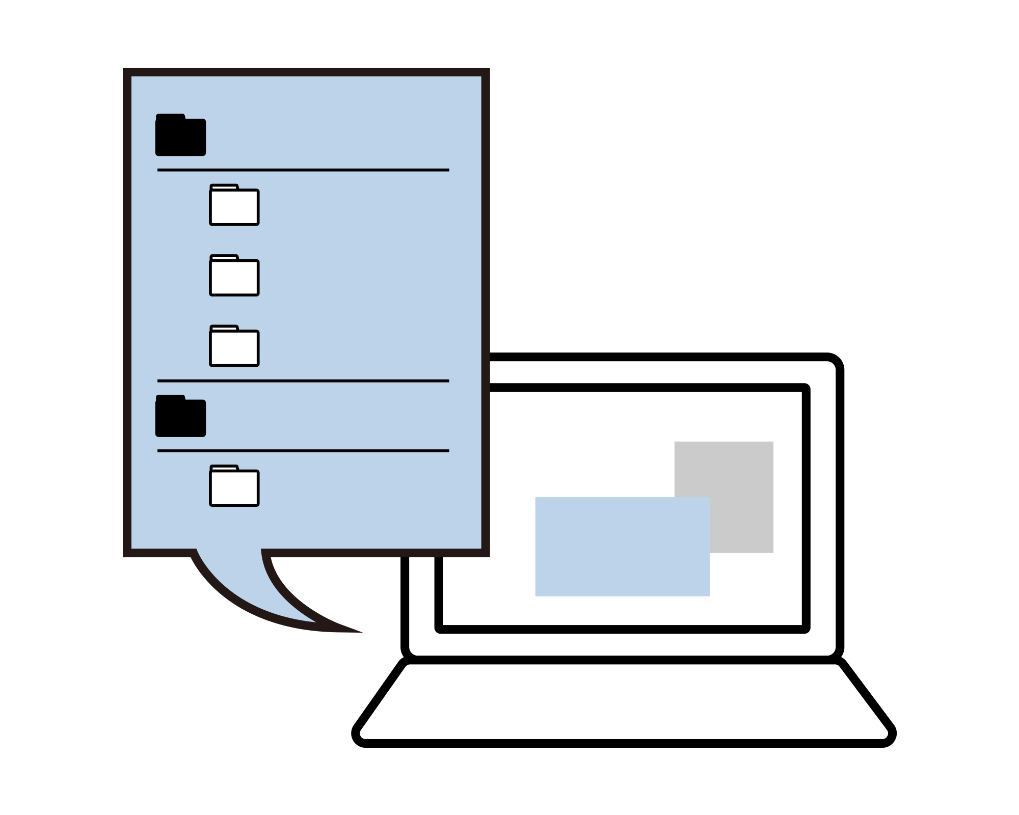 Automatically organize shooting files into folders