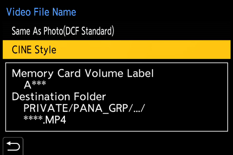 Nazewnictwo klipów w stylu kinowym