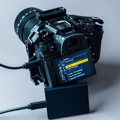 Nagrywanie bezpośrednio na dysku USB-SSD