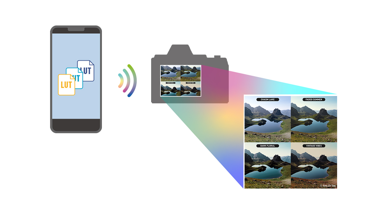 Trasferimento di LUT alla fotocamera / REAL TIME LUT