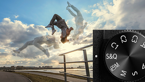 Режимы замедленной (в 7,5 раз) и ускоренной (в 60 раз) съемки