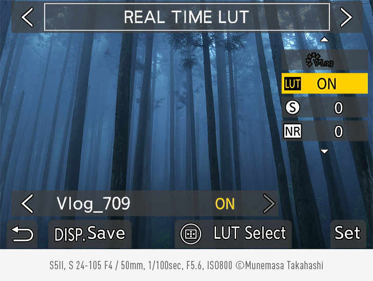 Easy color grading with REAL TIME LUT