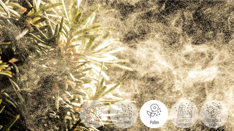 Can inhibit 5 types of pollutants